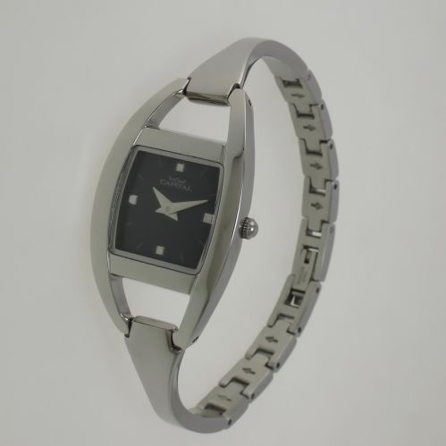 CAPITAL montre femme, Boîtier et bracelet en acier, Mouvement Quartz