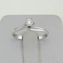 GIANNI CARITA' Solitaire diamond ring 0.19 Ct G/SI - white gold 18 Kt - Valentine