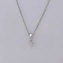 BLISS necklace with central diamonds 0.12 H/VS Ct, 18 Kt Gold