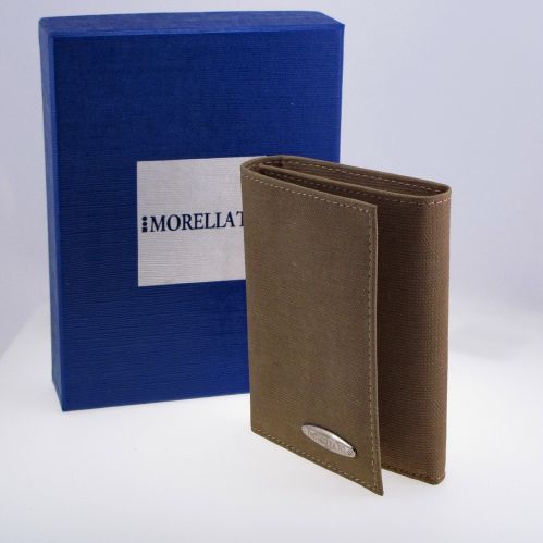 MORELLATO Wallet - driving license - credit cards, fabric and leather