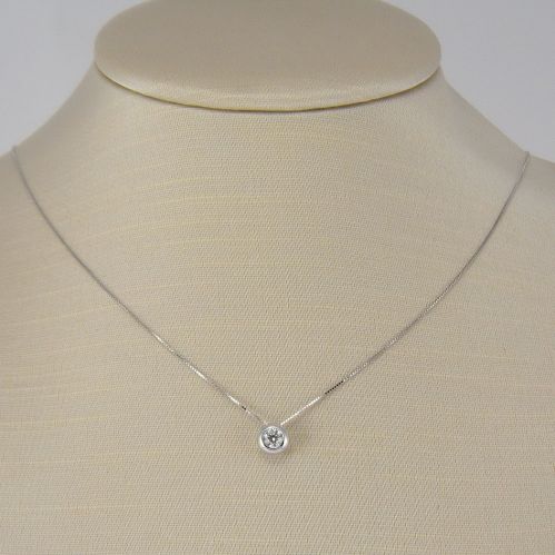GIANNI CARITA' necklace with Ct 0.25 Diamonds G Color - 18 Kt white gold