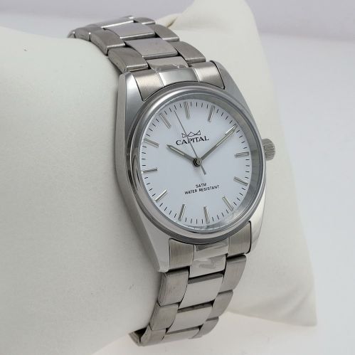 CAPITAL Unisex Watch, quartz, elegant and clearly legible dial, Stainless steel