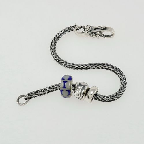 TROLLBEADS - Silver bracelet with THUN By Trollbeads beads