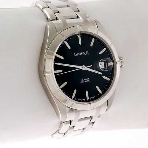 EBERHARD & Co men's watch, Aquadate - Sapphire glass, Steel bracelet - 41014 S