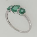 GIANNI CARITÀ, Trilogy Ring, Emeralds Ct 1.79 - Diamonds Ct 0.04 G, Gold 750