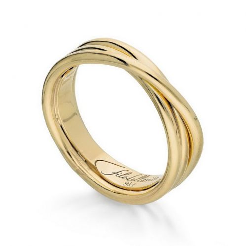 FILODELLAVITA Ring, Classic Collection, 3 Drähte, 9kt Gelbgold