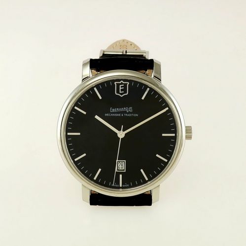 EBERHARD & Co men's watch, mod. Glider, Manual winding - 41mm - Black