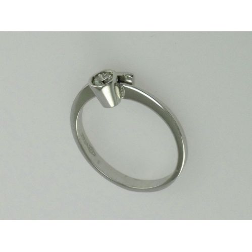 GIANNI CARITA' -  Ring mit Diamant Alleiner - 0,15 Karat, Farbe G-VVS4