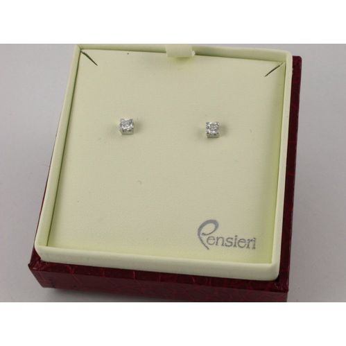 EARRINGS MILUNA - 18 kt white gold with Diamonds