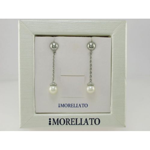 MORELLATO - Boucles d'oreilles en acier avec perles naturelles d'eau douce