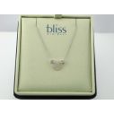 BLISS - Gold Halskette 9 kt - Herz in Perlmutt mit Diamanten