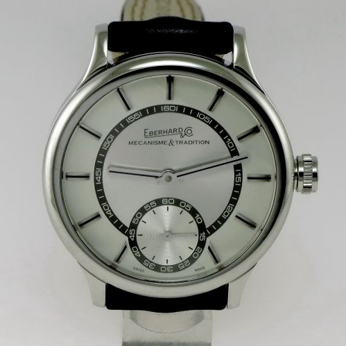 EBERHARD & CO TRAVERSETOLO - Cronograph - Steel case -Transparent Caseback